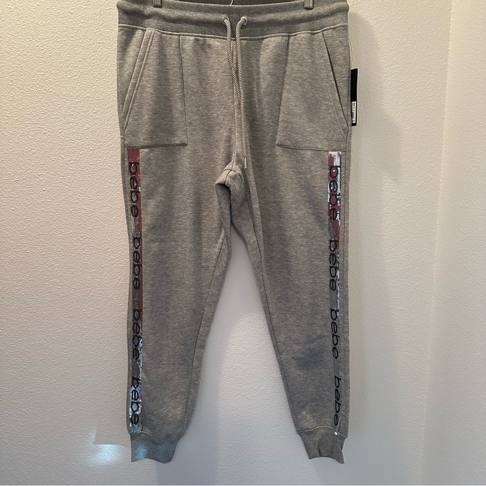 BEBE Sport Sequin Joggers NWT